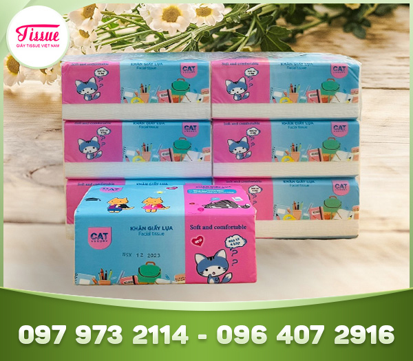 Khăn rút lụa 460 tờ, 4 lớp cao cấp